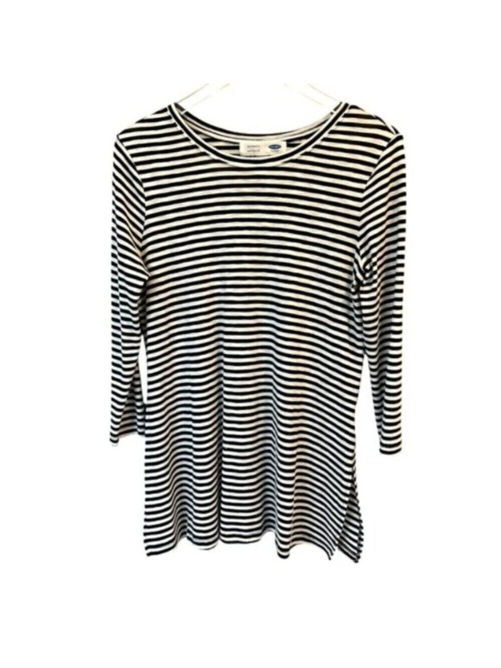 Old Navy | Black & White Stripe Maternity Top Size Small